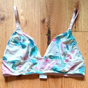 Guess. Floral Print Bralette. Size Medium.